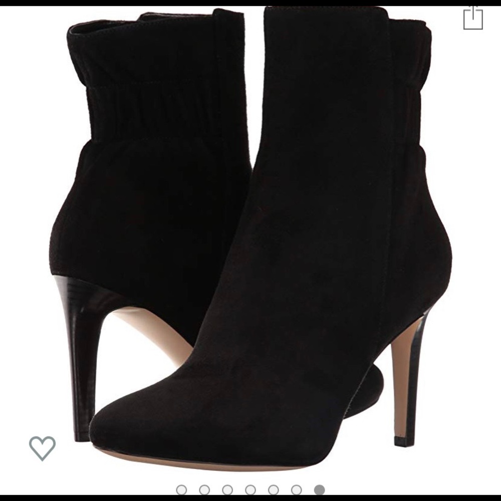 NWT!! Nine West Black Suede Bootie. Size 11